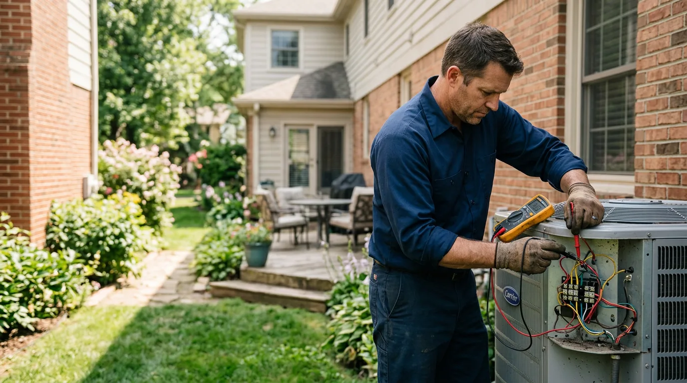 HVAC technician working near Rayville, LA